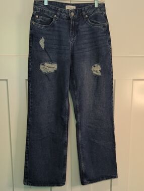 Aeropostale Women's Distressed Low Rise Baggy  Size 0